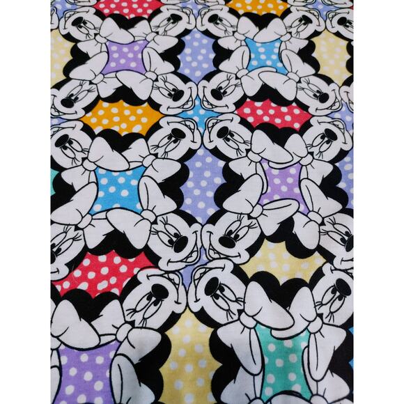 LuLaRoe Randy Minnie Mouse Kaleidoscope T-Shirt 3/4 Sleeve Multicolor Womens S - Picture 5 of 7